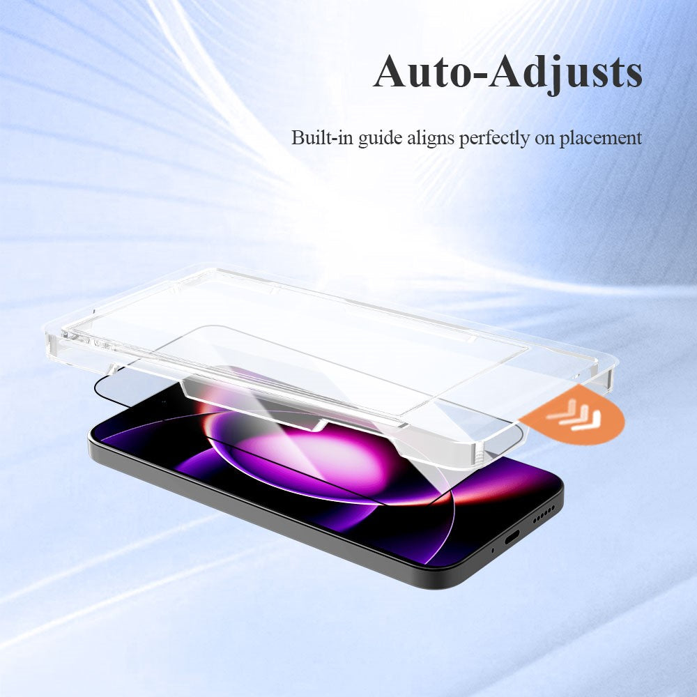 LEREACH For Xiaomi 17T Tempered Glass Full Screen Protector Anti-Fingerprint Film with Dust-Free Installation Tool