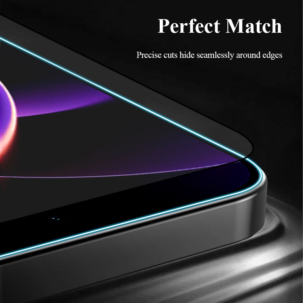 LEREACH For Xiaomi 17T Tempered Glass Full Screen Protector Anti-Fingerprint Film with Dust-Free Installation Tool