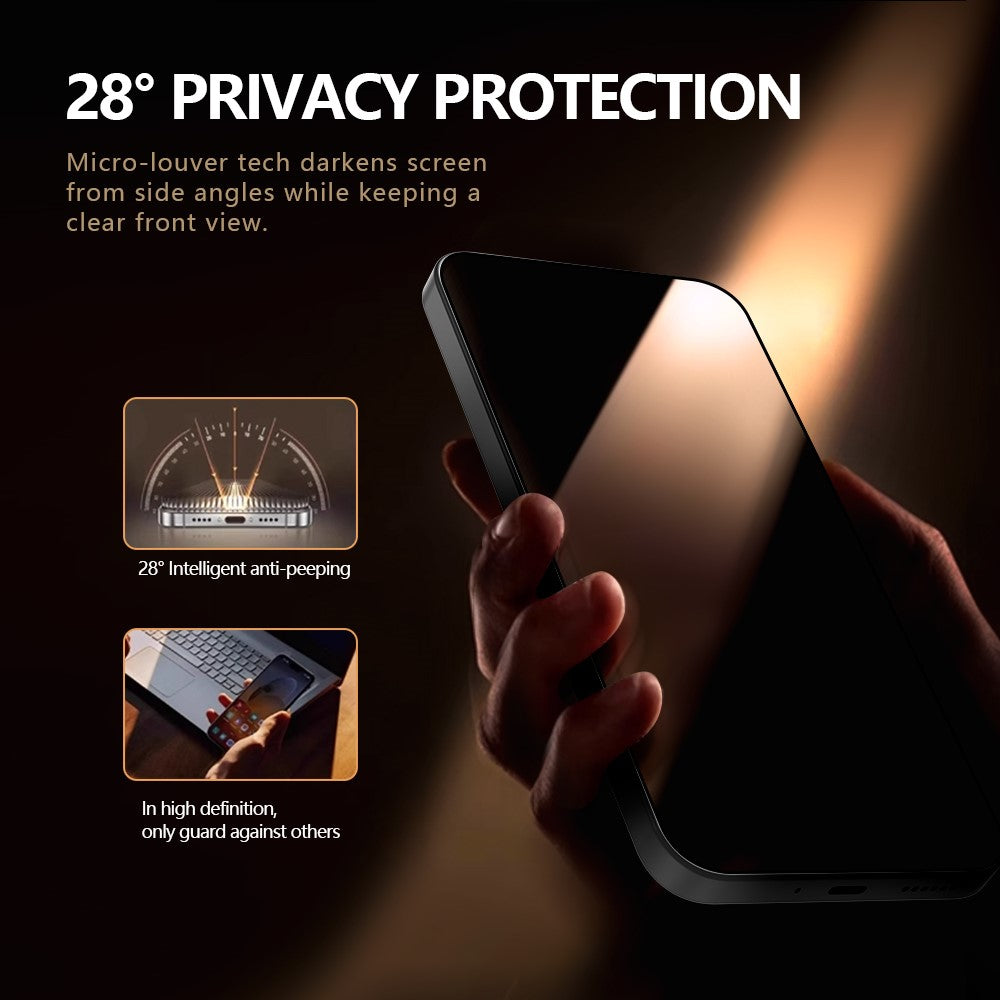 LEREACH For Xiaomi 17T Privacy Tempered Glass Screen Protector 28° Anti-spy Full Cover Film
