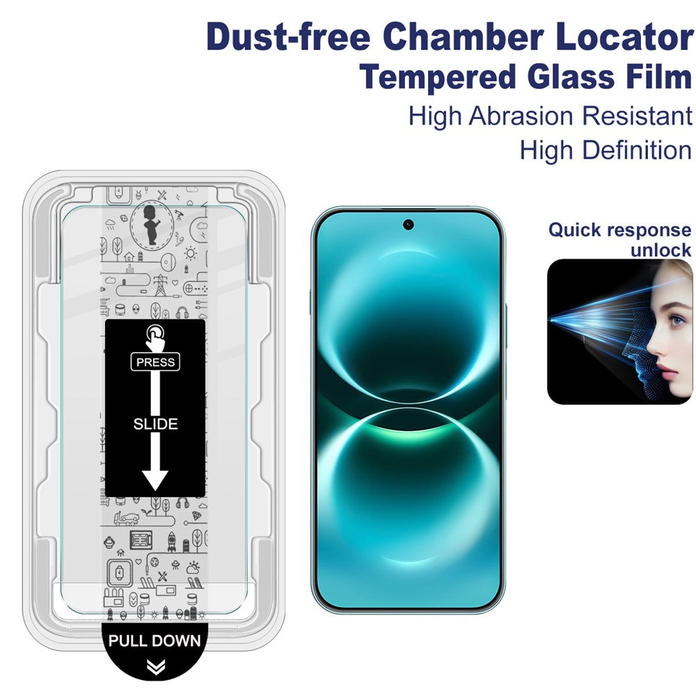 IMAK H-serien för Huawei nova 15 Max härdat glas skärmskyddsfilm med dammfritt installationsverktyg
