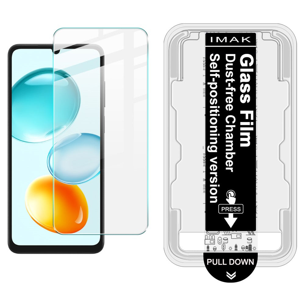 IMAK H-serie til Honor Play11C 5G Hærdet glas skærmbeskytterfilm med støvfrit installationsværktøj