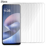 25 st. för Motorola Moto G47 5G/G37 5G skärmskydd helhäftande härdat glas med HD-film (ej komplett täckning) (ingen förpackning, med våtservetter, dammuppsamlare, guideklistermärke)