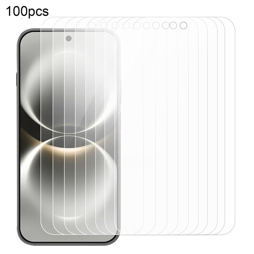 100Pcs For Huawei nova 15 Max Screen Protector Full Glue Anti-Scratch Tempered Glass Film (NOT Complete Covering) (No Package, with Wipes Set, Dust-absorber, Guide Sticker)