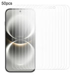 50Pcs For Huawei nova 15 Max Screen Protector Full Glue Tempered Glass Clear Screen Film (NOT Complete Covering) (No Package, with Wipes Set, Dust-absorber, Guide Sticker)