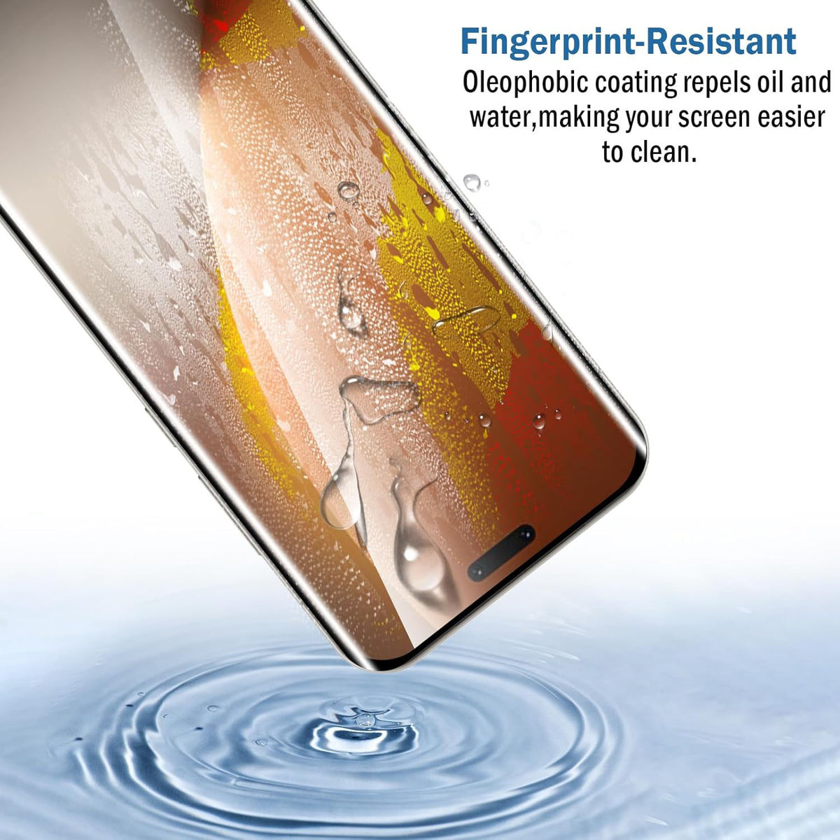For Honor Magic8 Pro 5G Full Screen Protector Full Glue Curved Edges Anti-fingerprint Tempered Glass Film