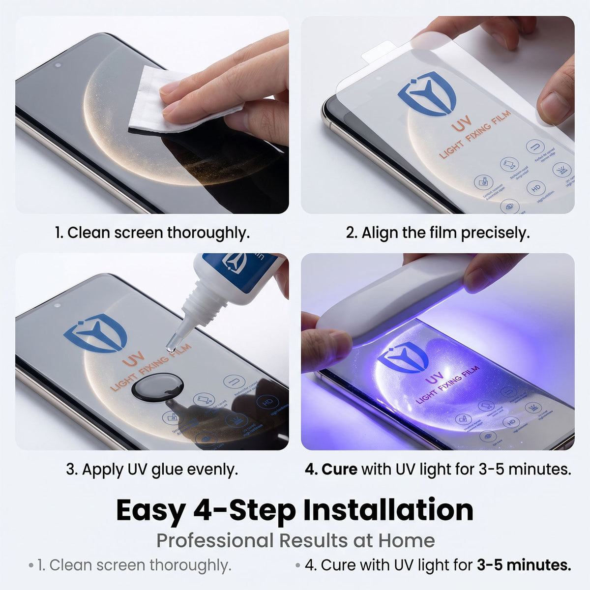 For Huawei Pura 80 Pro+ / Huawei Pura 80 Pro PET Screen Protector Full Coverage Full Glue UV Film