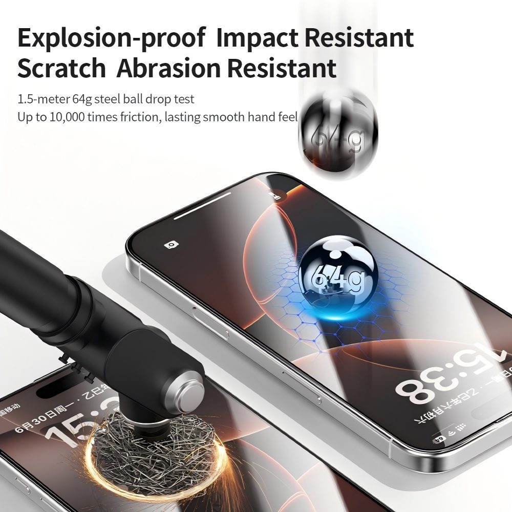 ZGA til iPhone 16e / iPhone 17e Skærmbeskytter Antistatisk Høj Aluminium-Siliciumglas HD-film