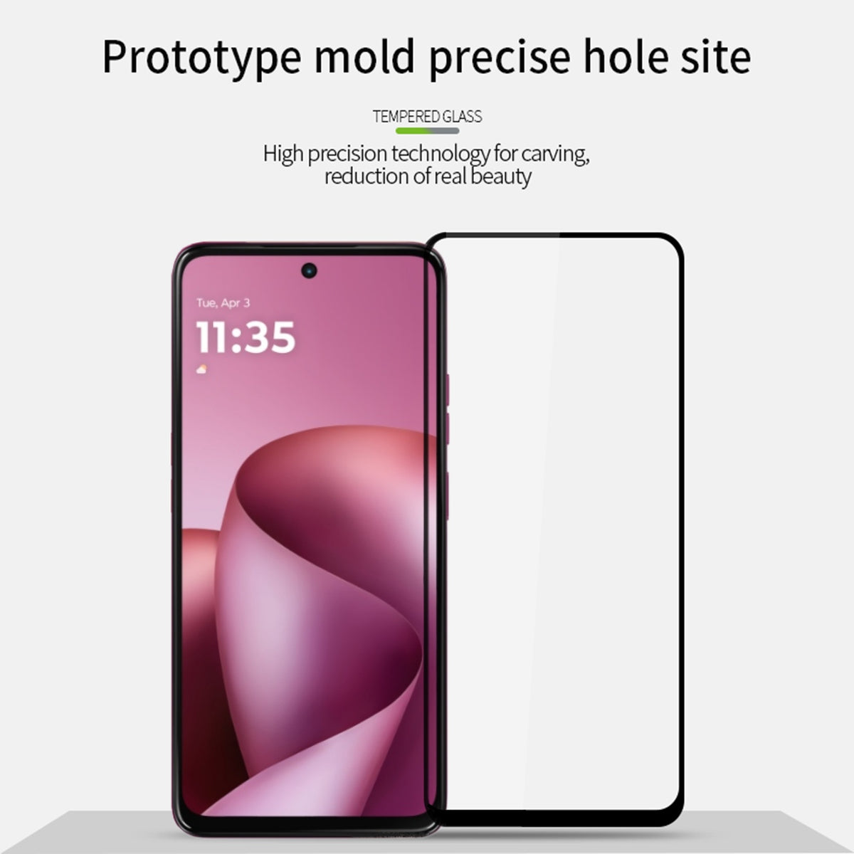 MOFI for Motorola Moto G37 5G / Motorola Moto G37 Power 5G / Motorola Moto G47 5G Screen Protector 9H Full Glue Full Coverage High Aluminum-Silicon Glass Film
