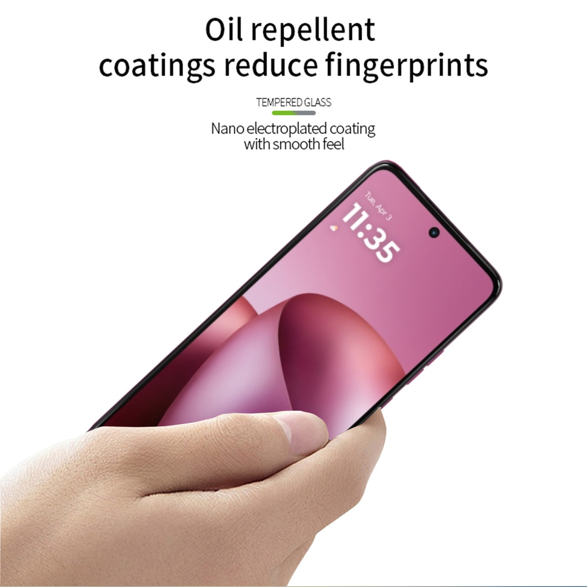 MOFI for Motorola Moto G37 5G / Motorola Moto G37 Power 5G / Motorola Moto G47 5G Screen Protector 9H Full Glue Full Coverage High Aluminum-Silicon Glass Film