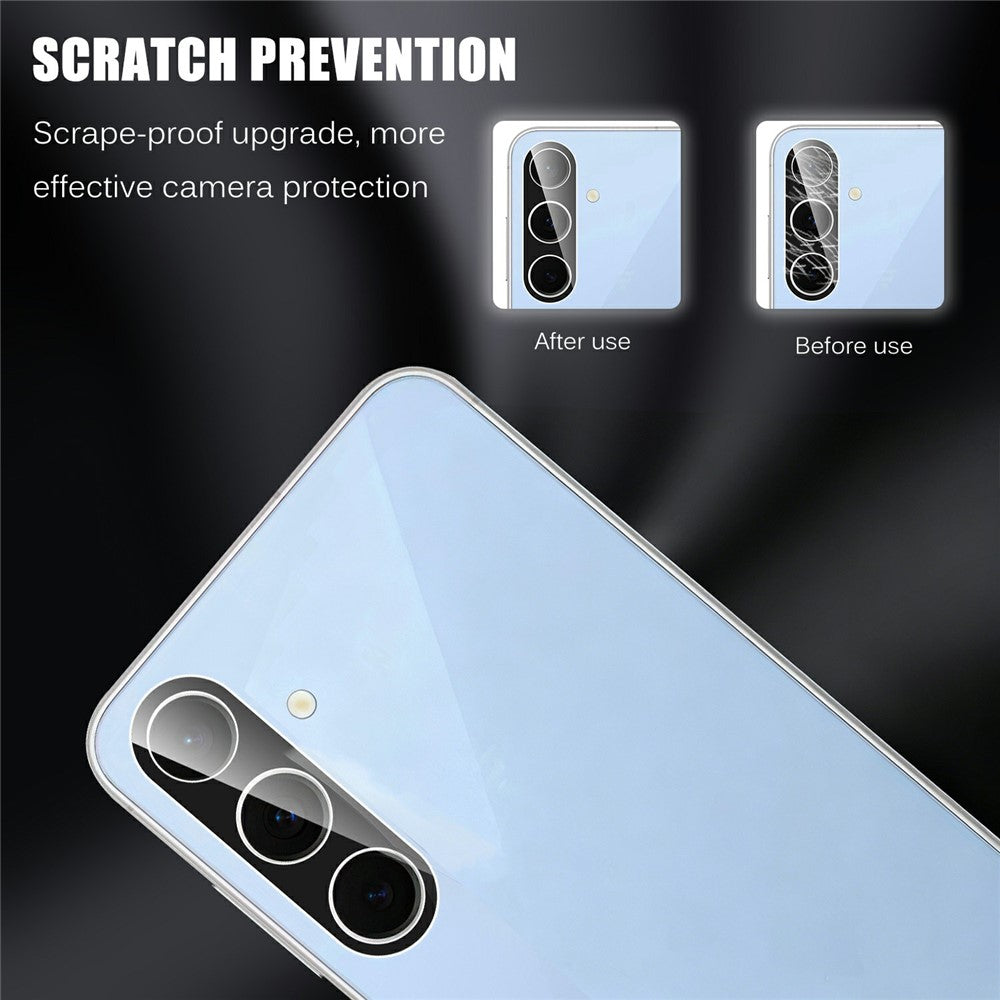 Til Samsung Galaxy S26 FE Kameraglas Beskyttelse Sort Hærdet Glas Linsefilm