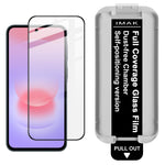 IMAK til Samsung Galaxy A37 5G Hærdet Glas Fuld Skærmbeskytter Fuld Lim Film med Støvfri Installationsværktøj