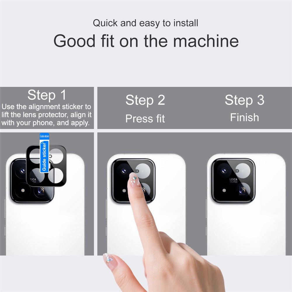 IMAK För Xiaomi 17 Max Kameralinsskydd Härdat Glas HD Klar Heltäckande Linsfilm