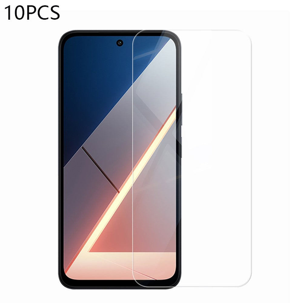 RURIHAI 10 st. för Xiaomi Poco M8s 5G skärmskydd 0,26 mm 2,5D heltäckande högaluminiumkiselglasfilm (inte heltäckande)