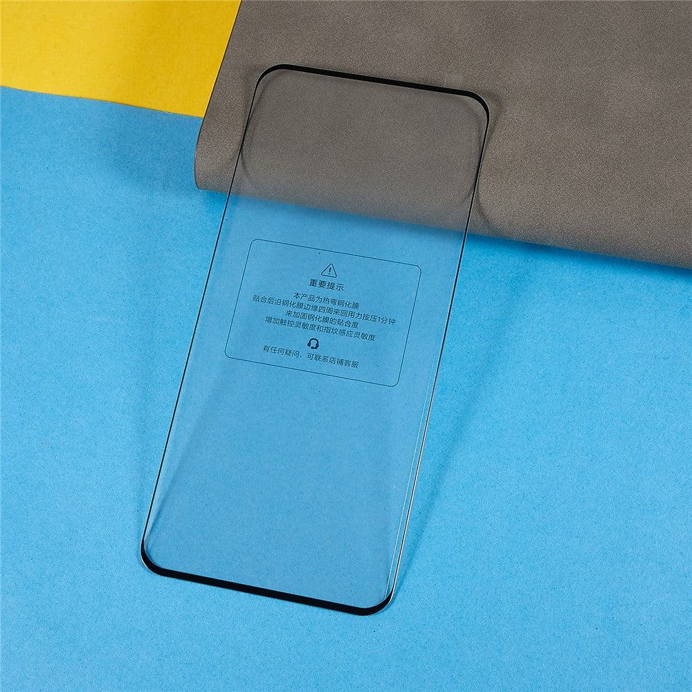 3D Curved Tempered Glass Film for Oppo Find N2 5G, Side Glue Complete Covering HD Screen Protector