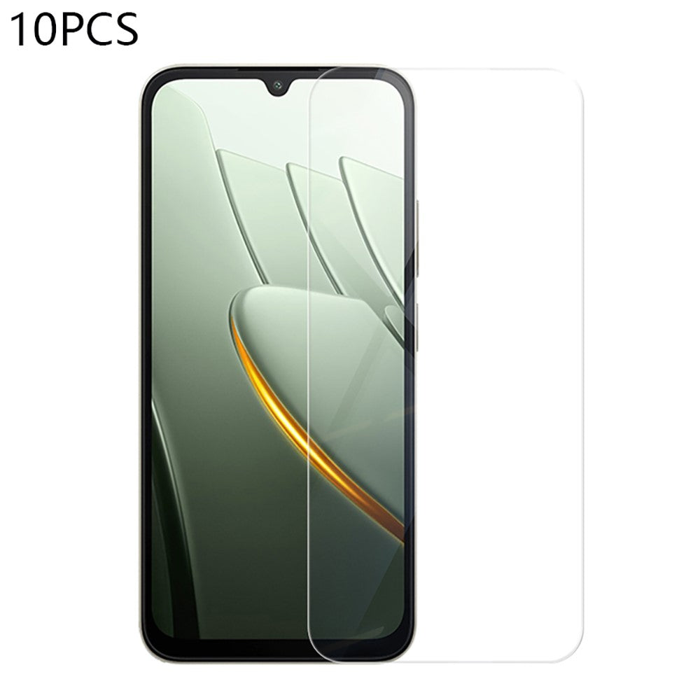 RURIHAI 10 stk. skærmbeskyttere til Xiaomi Poco C81 Pro 4G, 0,26 mm 2,5D fuldt dækkende højaluminosilikatglasfilm (ikke fuldt dækkende)