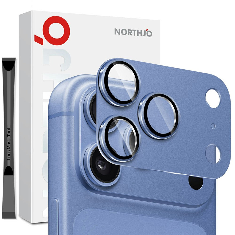 NORTHJO For iPhone 18 Pro Camera Lens Protector Matte Integrated Metal Tempered Glass Lens Film (Full Coverage)