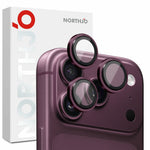 NORTHJO Til iPhone 18 Pro / 18 Pro Max Kameralinsebeskytter Hærdet Glas Linsefilm Metalringbeskyttelse 1:1 Originalt Design