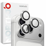 NORTHJO Til iPhone 18 Pro / 18 Pro Max Kameralinsebeskytter Hærdet Glas Linsefilm Metalringbeskyttelse 1:1 Originalt Design