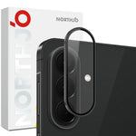 NORTHJO For Samsung Galaxy S26 FE Tempered Glass Camera Lens Film CD Veins Metal Ring Lens Guard (Complete Coverage)