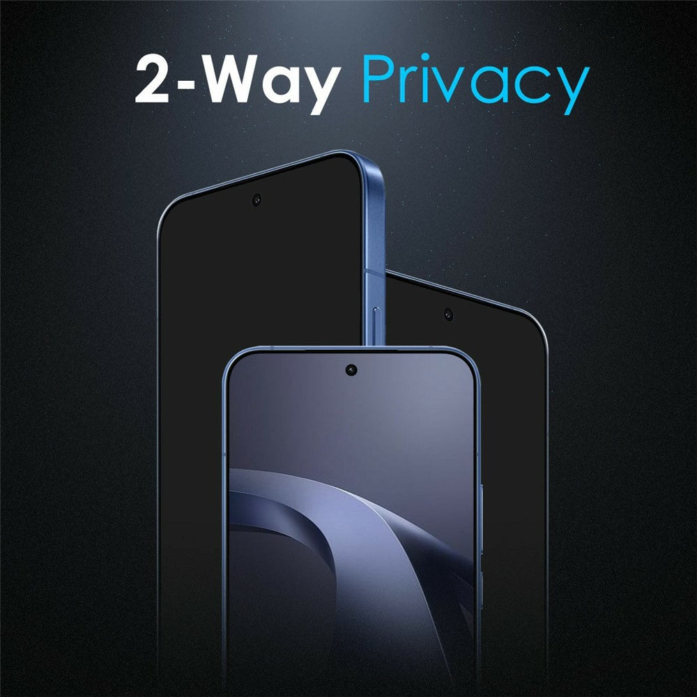 NORTHJO A++ For Xiaomi 17T Pro Screen Protector Privacy Full Glue Silk Printing Anti-Spy Tempered Glass Film