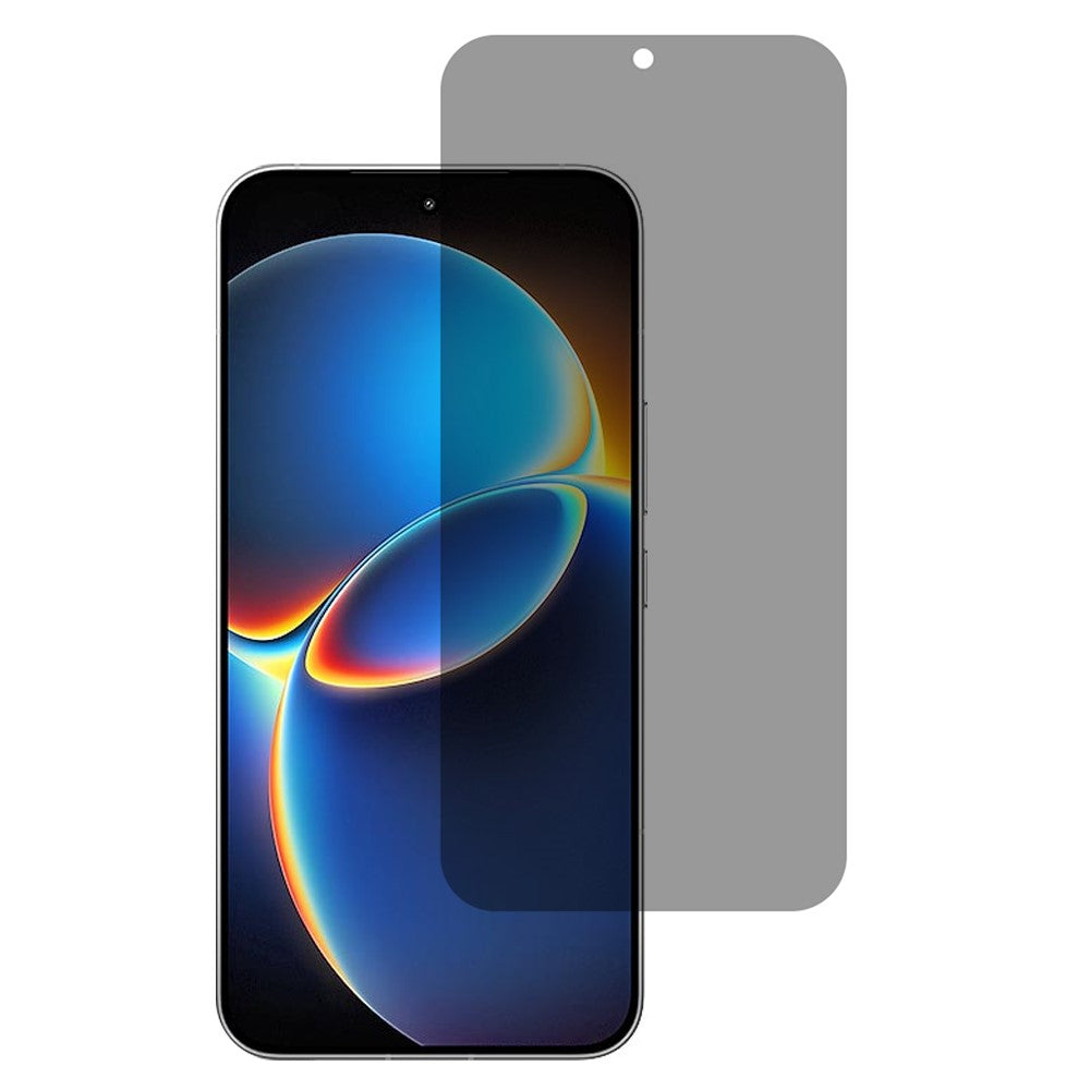Xiaomi Redmi K90 Max 5G 2.5D Arc Edge Anti-Spy Helskärmsskydd Hög Aluminium-Silicon Glasfilm (Fingeravtryckslåsning)