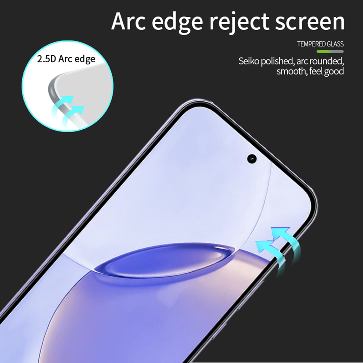 MOFI til Realme 16 Pro 5G Skærmbeskytter 9H Full Glue Fuld Dækning Høj Aluminium-Silicium Glasfilm
