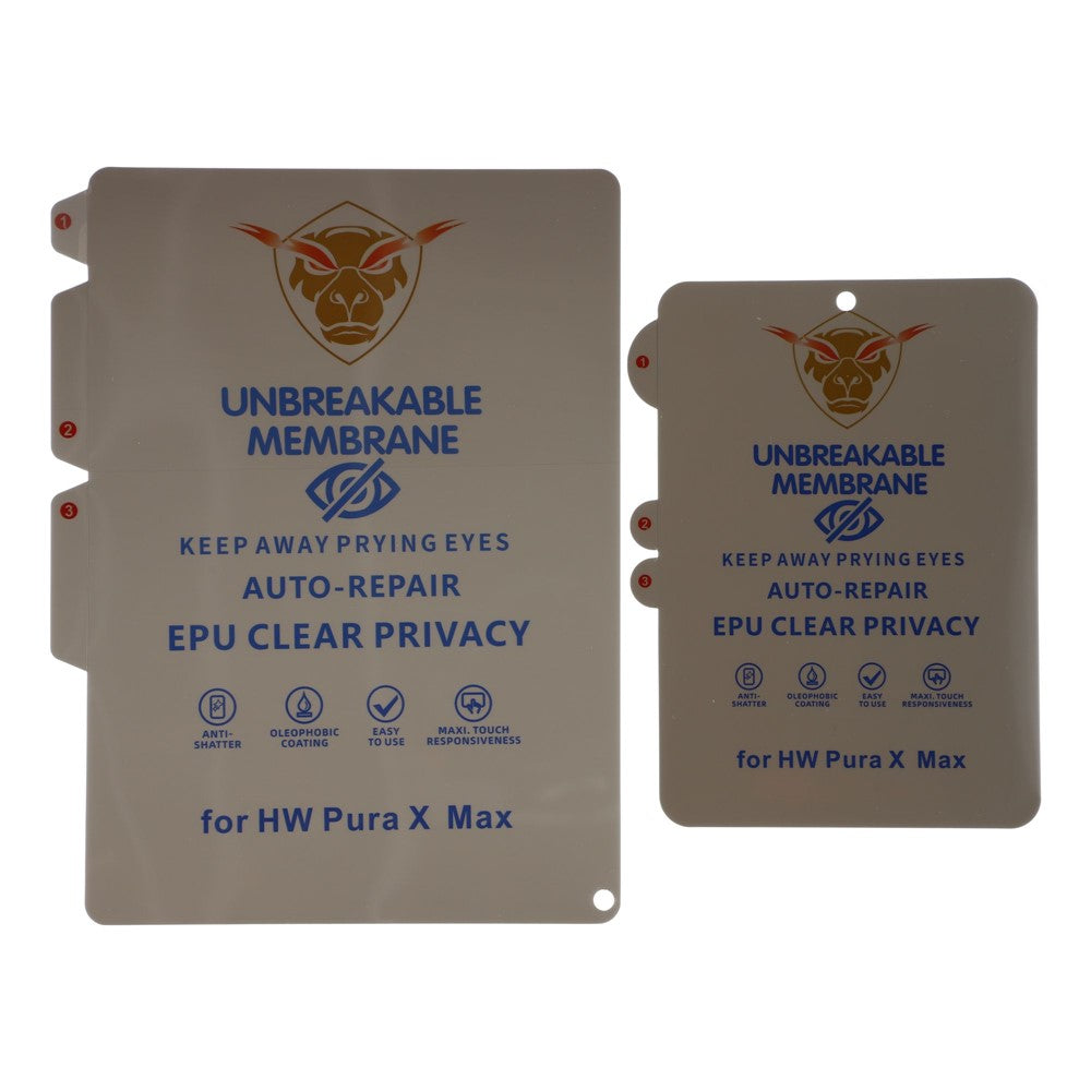 For Huawei Pura X Max 180-degree Privacy Screen Protector TPU + PET Inner + Outer Film Set