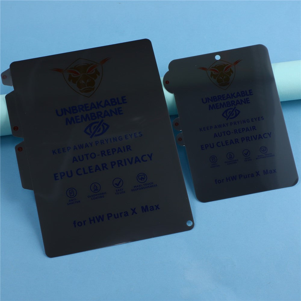 For Huawei Pura X Max 180-degree Privacy Screen Protector TPU + PET Inner + Outer Film Set