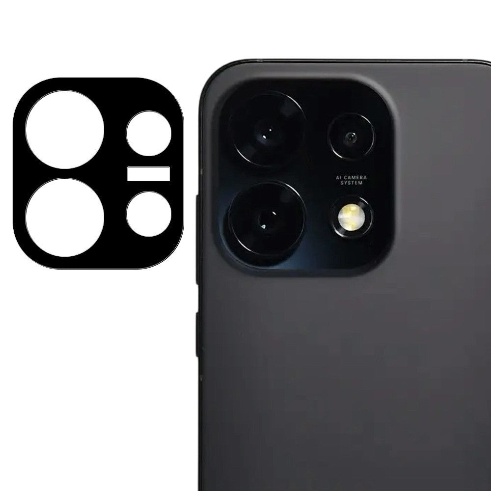 Til Oppo Reno16 Pro 5G (Global) Hærdet Glas Linsebeskytter Sort Silketryk Kameralinsefilm