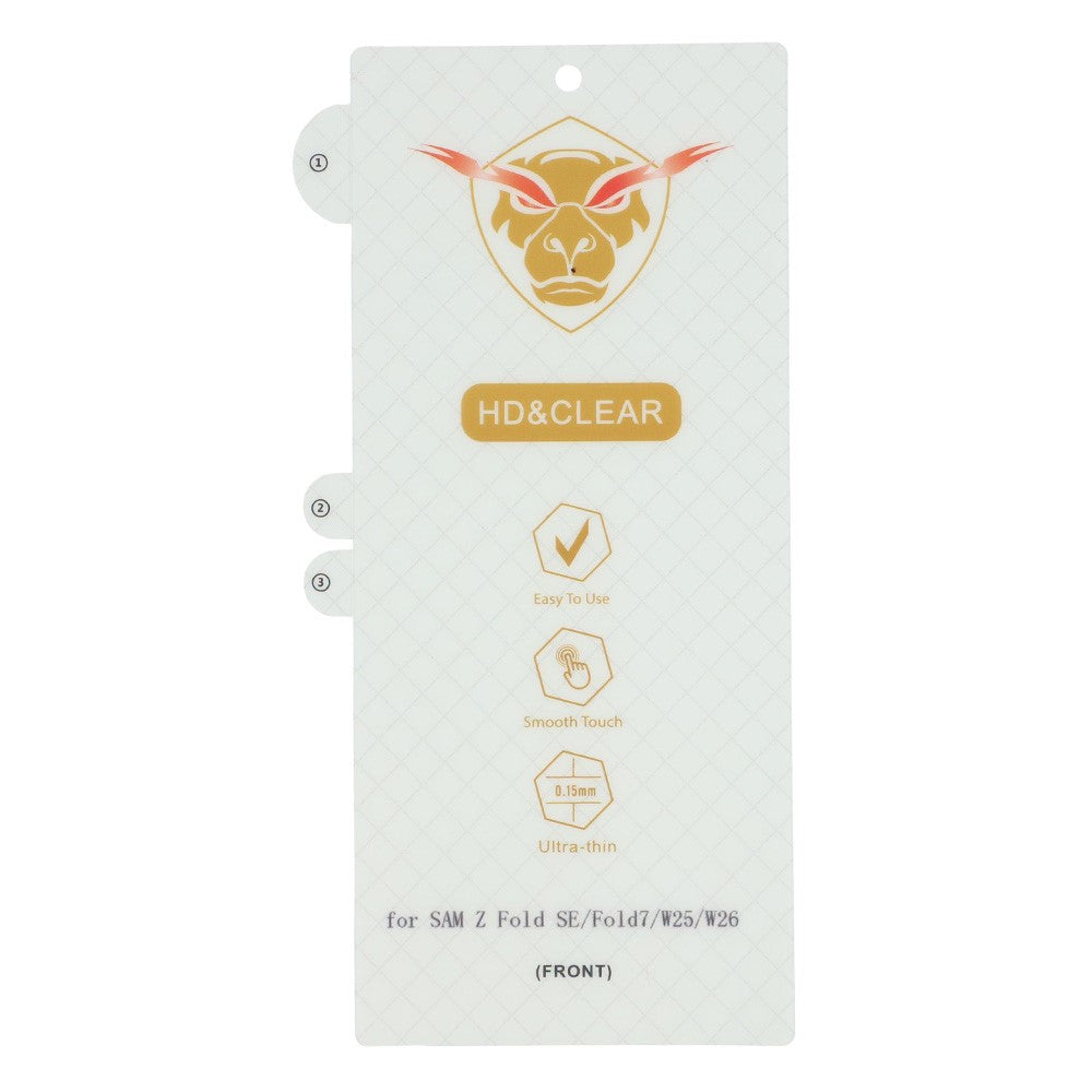 For Samsung Galaxy Z TriFold 5G / Z Fold7 5G Screen Protector HD Clear Anti-fingerprint TPU + PET Outer Film
