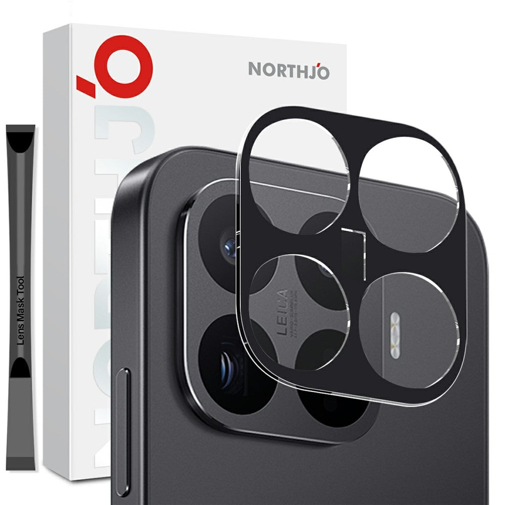 NORTHJO For Xiaomi 17T Camera Lens Protector Silk Printing 3D Clear Full Screen Tempered Glass Lens Film