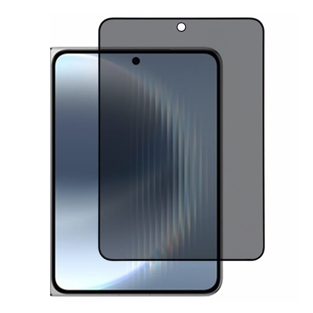 Huawei Pura X Max Anti-Spy Skärmskydd Silk Print Härdat Glas Liten Skärmfilm