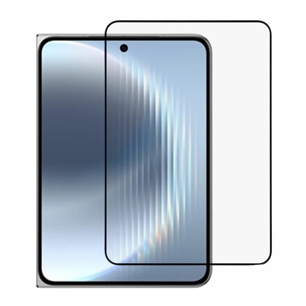 For Huawei Pura X Max Screen Protector Silk Printing Tempered Glass Full Glue Film (Outer Screen)