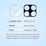 LEREACH For Xiaomi 17T Camera Lens Protector 0.3mm Ultra Thin Full Cover Tempered Glass Lens Film