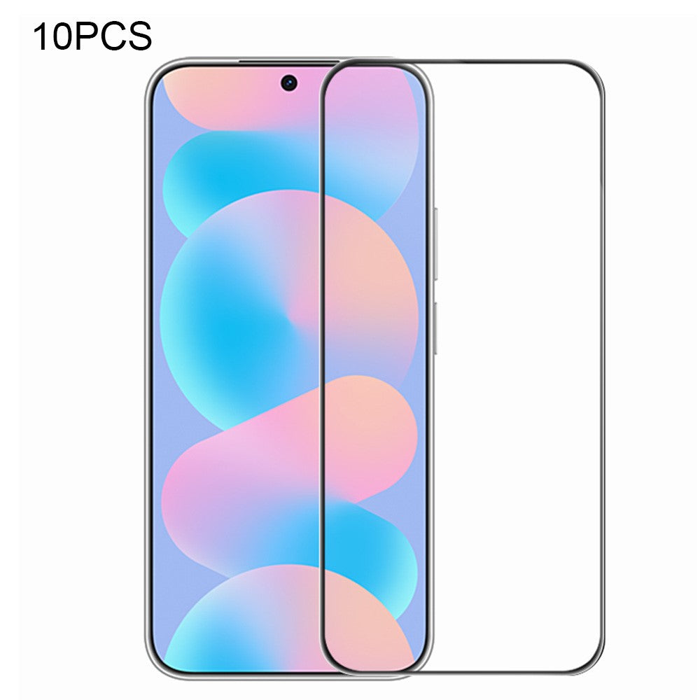 RURIHAI 10 st. för Huawei nova 16z 5G hög aluminium-kisel glasfilm heltäckande lim 0,26 mm 2,5D helskärmsskydd