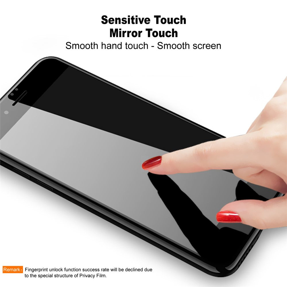 IMAK For Xiaomi Redmi Turbo 4 Pro 5G  /  Poco F7 5G  /  15T  /  15T Pro Privacy Screen Protector Anti Peep Full Cover Tempered Glass Film (Fingerprint Unlock)