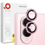 NORTHJO 1 Set For Samsung Galaxy Z Fold8 Tempered Glass Camera Lens Film CD Veins Metal Ring Lens Guard (Complete Coverage)