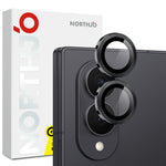 NORTHJO 1 Set For Samsung Galaxy Z Fold8 Tempered Glass Camera Lens Film CD Veins Metal Ring Lens Guard (Complete Coverage)