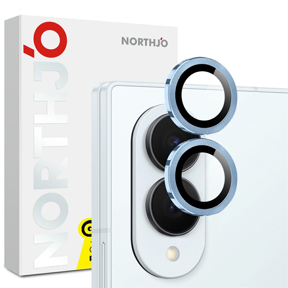 NORTHJO 1 Set For Samsung Galaxy Z Fold8 Tempered Glass Camera Lens Film CD Veins Metal Ring Lens Guard (Complete Coverage)