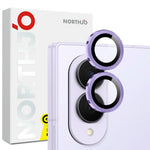 NORTHJO 1 Set For Samsung Galaxy Z Fold8 Tempered Glass Camera Lens Film CD Veins Metal Ring Lens Guard (Complete Coverage)