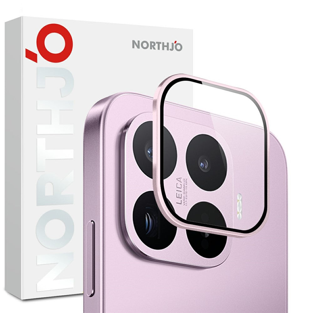 NORTHJO 1 Set For Xiaomi 17T  /  17T Pro Tempered Glass Camera Lens Film CD Veins Metal Ring Lens Guard (Complete Coverage)