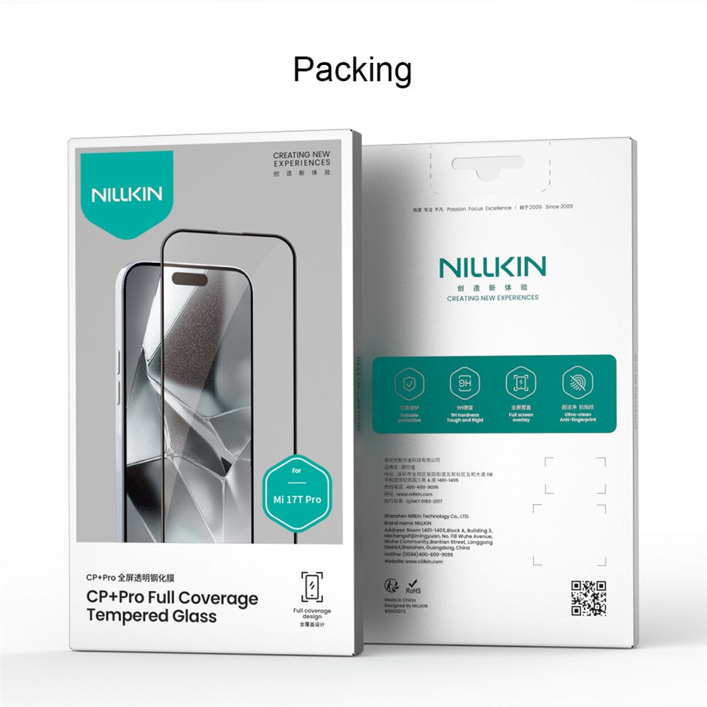 NILLKIN CP+PRO For Xiaomi 17T Pro Screen Protector Ultra Clear AGC Glass Film