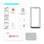 ENKAY HAT PRINCE 2 stk./sæt til Samsung Galaxy A14 5G/A14 4G, skærmbeskyttelse mod fingeraftryk, 0,26 mm 9H, 2,5D buet kant, splintsikker, fulddækkende lim, høj aluminium-silikoneglasfilm