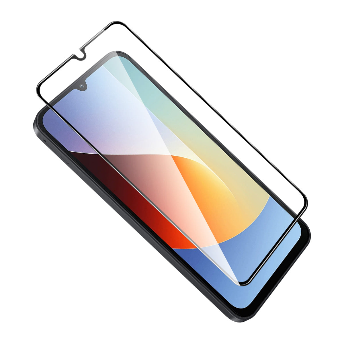 HAT PRINCE for Xiaomi Redmi 15a 5G ENKAY  Screen Protector 9H Silk Printing 0.26mm Full Glue Full Coverage Tempered Glass Film