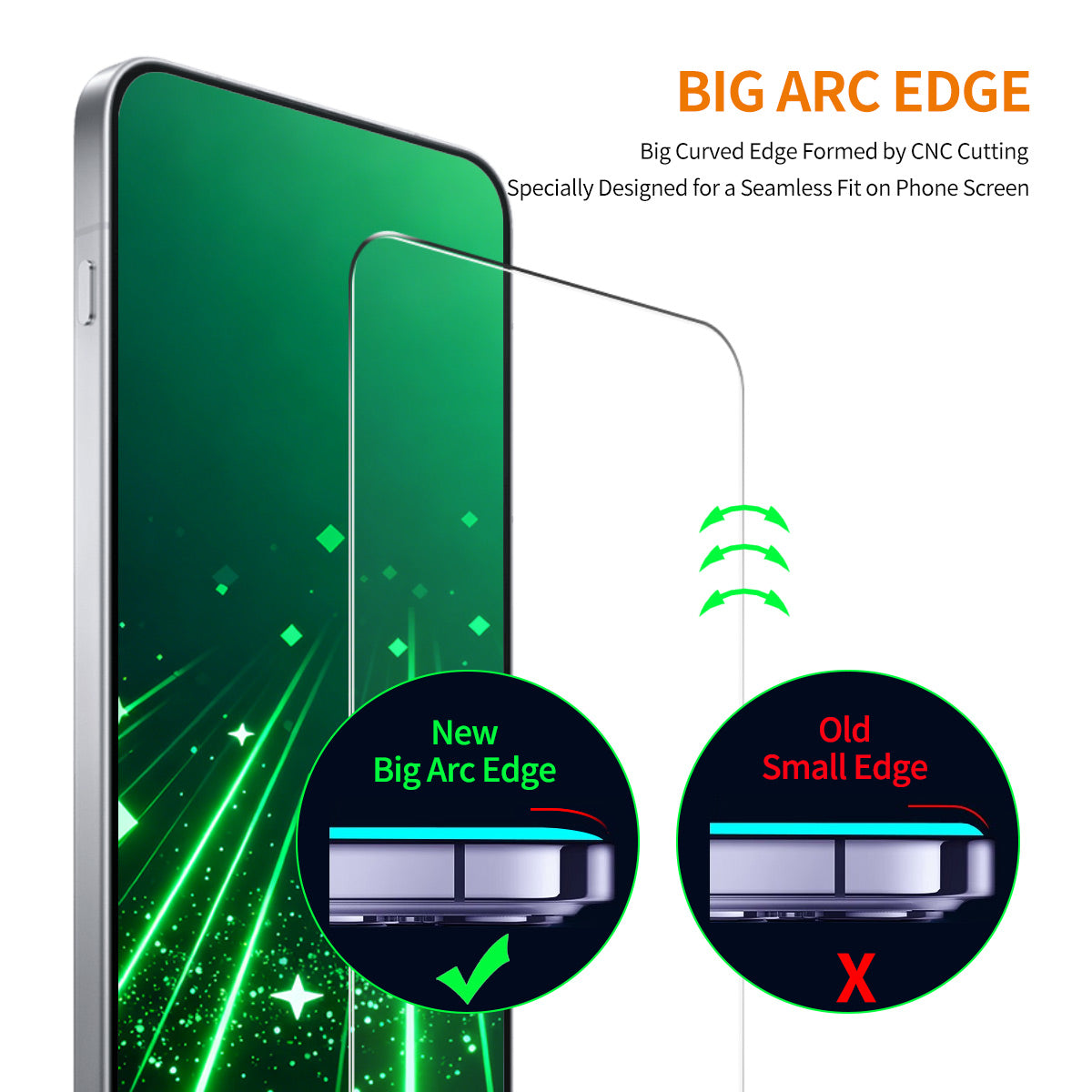 HAT PRINCE for Huawei nova 16z 5G / Huawei nova 16 5G ENKAY  Screen Protector 9H Full Glue High Aluminum-Silicon Glass Film (NOT Complete Covering)
