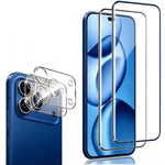 2Pcs For iPhone 18 Pro Screen Protector 2.5D Arc Edge High Clarity Tempered Glass Film with Camera Lens Film