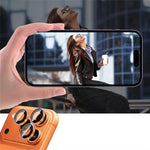 1Set For iPhone 17 Pro Camera Lens Film Tempered Glass CD Vein Metal Ring Rear Lens Protector