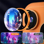 1Set For iPhone 17 Pro Camera Lens Film Tempered Glass CD Vein Metal Ring Rear Lens Protector