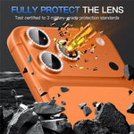 For iPhone 17 Pro Max 1Set Camera Lens Protector Tempered Glass+Metal Ring Rhinestone Lens Film