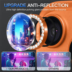 For iPhone 17 Pro Max 1Set Camera Lens Protector Tempered Glass+Metal Ring Rhinestone Lens Film